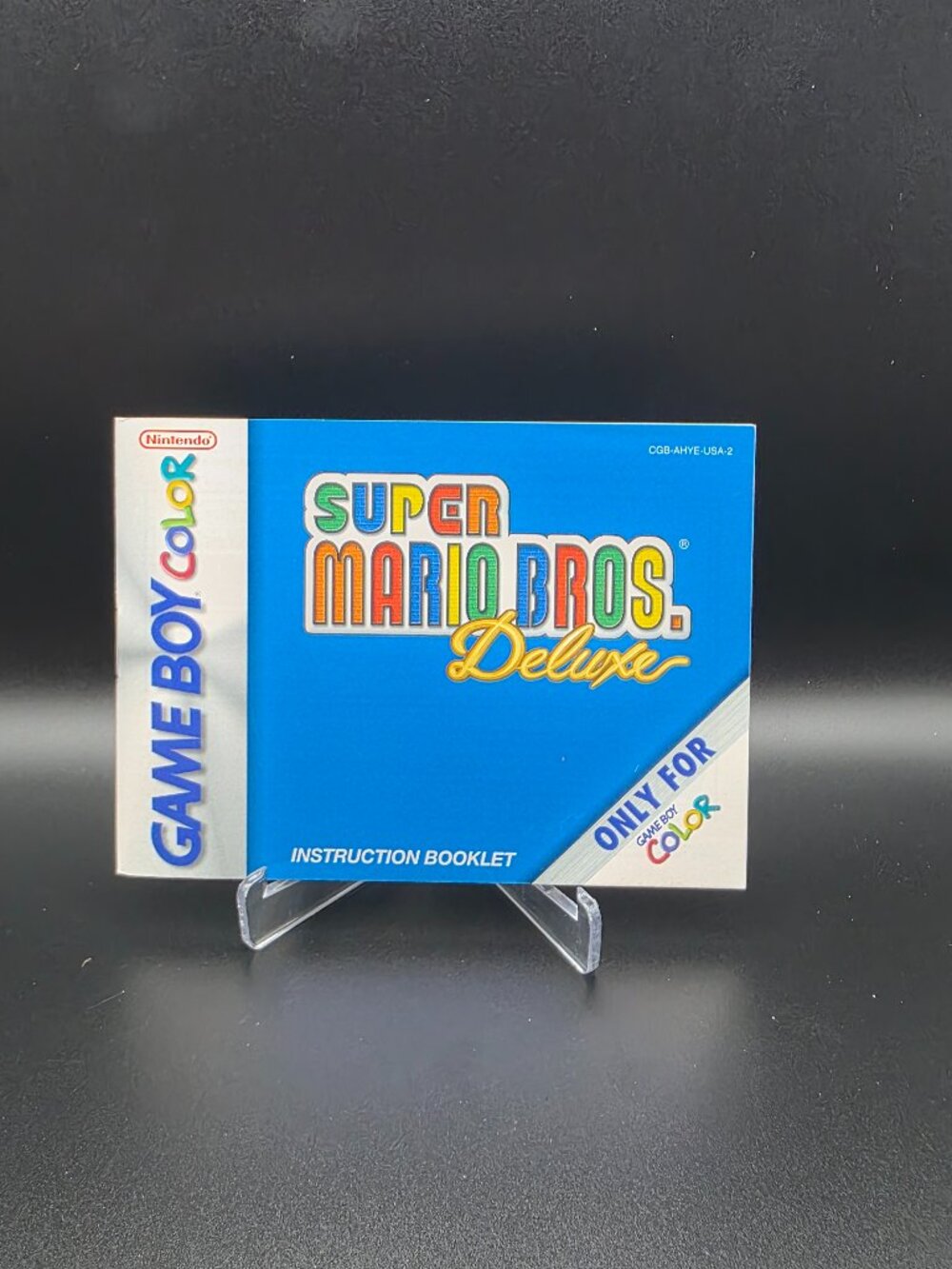 Super Mario Bros. Deluxe Nintendo Game Boy Color Manual Only Great Shape!